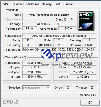 athlon X2 6500 Black edition kuma 9 s faster 1 mb 